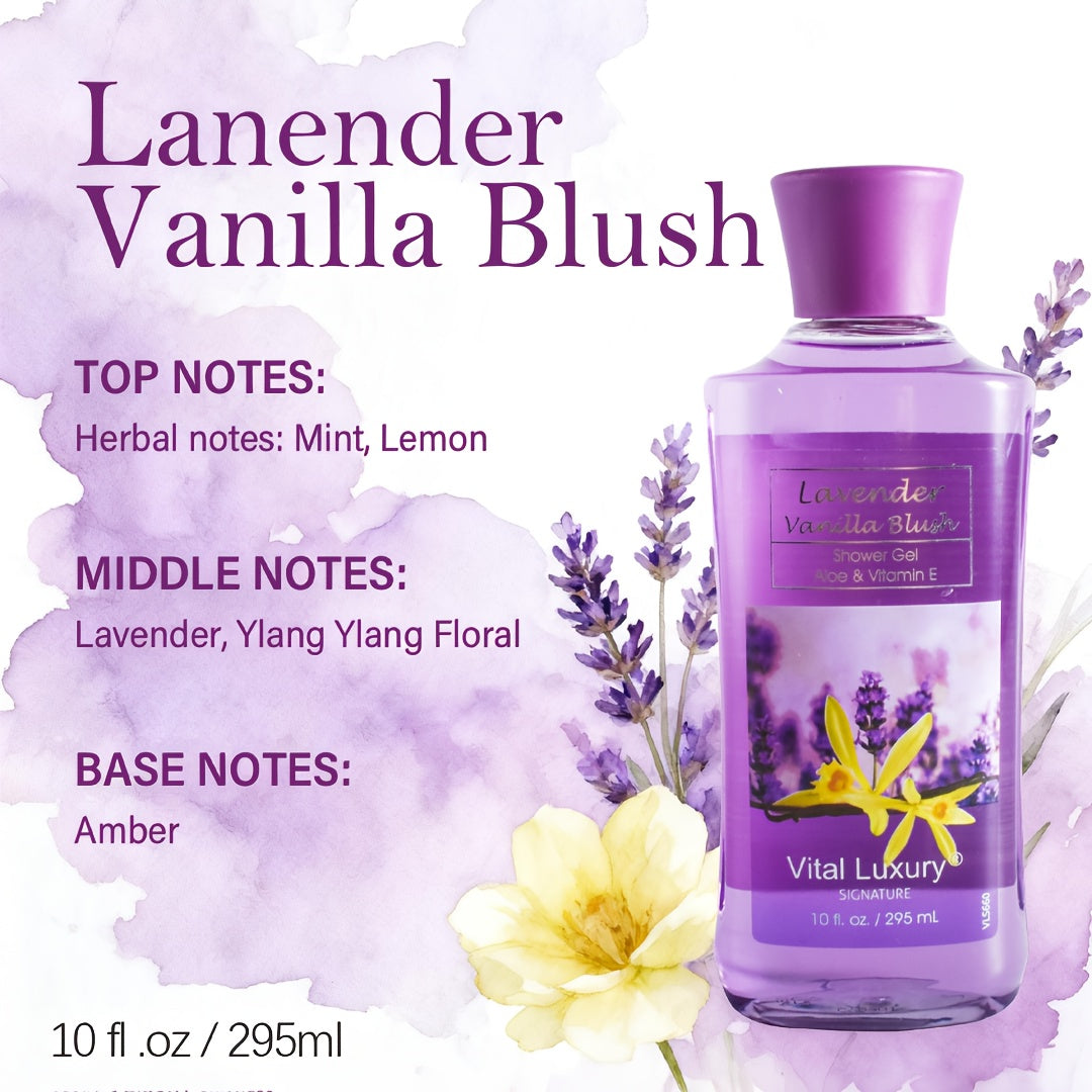 12 Scents,9.98 Oz. Unisex Shower Gel,body Wash. Large Size, Gently Cleanses And Moisturizes, Enriched With Aloe Vera And Vitamin E. Floral, Fruity, And Musky Notes. Perfect For Everyday Use Or Dates.