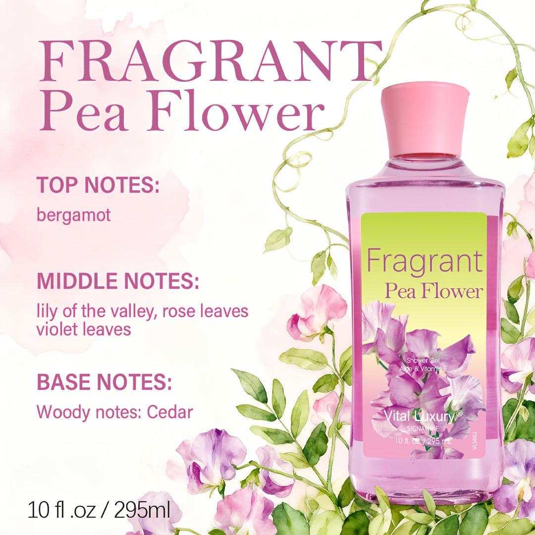 12 Scents,9.98 Oz. Unisex Shower Gel,body Wash. Large Size, Gently Cleanses And Moisturizes, Enriched With Aloe Vera And Vitamin E. Floral, Fruity, And Musky Notes. Perfect For Everyday Use Or Dates.